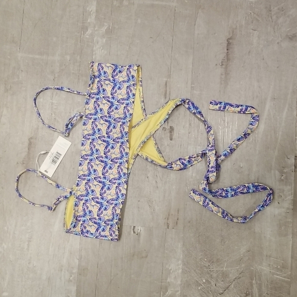 💕FRANKIE'S BIKINIS💕 Falcon Bikini TOP ~ Monarch Butterfly Print Medium M NWT - Picture 10 of 16